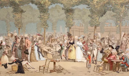 Jardin du Palais-Royal au XVIIIe siècle à Paris, 1875